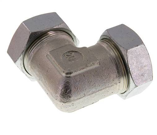 codo de 90 grados de acero galvanizado 42L Anillo de corte de 160 barras DIN 2353