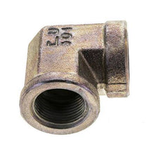 1'' NPT Zinc plated Steel 90 deg Elbow Fitting 140 Bar - Hydraulic