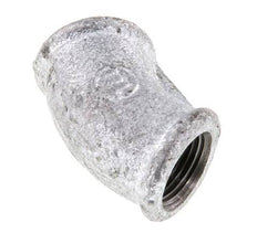 Rp 3/8'' Zinc plated Cast iron 45 deg Elbow Fitting 25 Bar [2 Pieces]