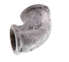 Rp 3/8'' Zinc plated Cast iron 90 deg Elbow Fitting 25 Bar [5 Pieces]