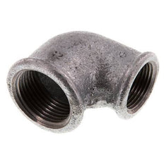 Rp 1'' x Rp 3/4'' Zinc plated Cast iron 90 deg Elbow Fitting 25 Bar [2 Pieces]