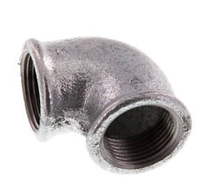 Rp 1'' Zinc plated Cast iron 90 deg Elbow Fitting 25 Bar [2 Pieces]
