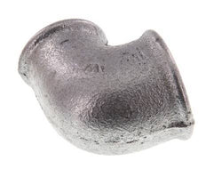 Rp 1 1/4'' x Rp 1'' Zinc plated Cast iron 90 deg Elbow Fitting 25 Bar [2 Pieces]