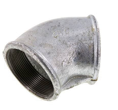 Rp 2 1/2'' Zinc plated Cast iron 45 deg Elbow Fitting 25 Bar