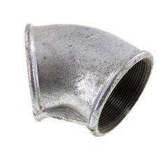 Rp 2 1/2'' Zinc plated Cast iron 45 deg Elbow Fitting 25 Bar