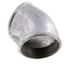 Rp 2 1/2'' Zinc plated Cast iron 45 deg Elbow Fitting 25 Bar