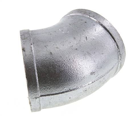 Rp 3'' Hierro fundido galvanizado Codo de 45 grados 25 Bar