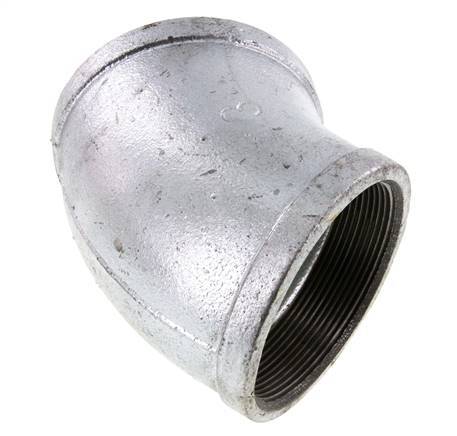 Rp 3'' Hierro fundido galvanizado Codo de 45 grados 25 Bar