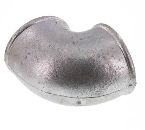 Rp 3'' Hierro fundido galvanizado Codo de 90 grados 25 Bar
