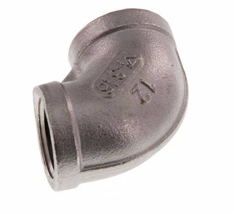 codo de 90 grados de acero inoxidable de 1/2'' NPT 16 Bar