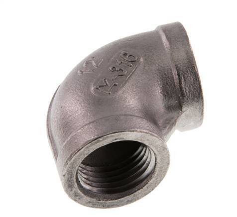 codo de 90 grados de acero inoxidable de 1/2'' NPT 16 Bar