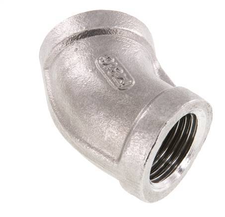 Rp 1/2'' Acero inoxidable 45 grados Codo 16 Bar