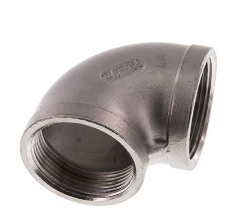 Rp 1 1/2'' Stainless steel 90 deg Elbow Fitting 16 Bar