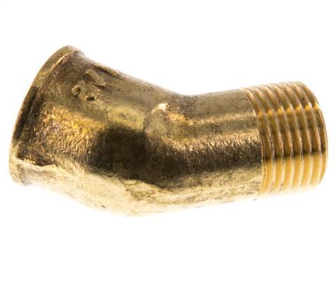 Rp 1/2'' x R 1/2'' F/M Brass 45 deg Elbow Fitting 16 Bar