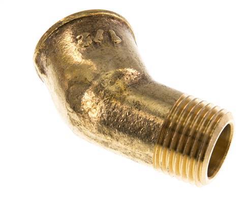 Rp 1/2'' x R 1/2'' F/M Brass 45 deg Elbow Fitting 16 Bar