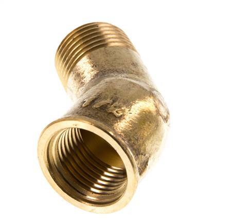 Rp 1/2'' x R 1/2'' F/M Brass 45 deg Elbow Fitting 16 Bar