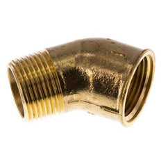 Rp 1'' x R 1'' F/M Brass 45 deg Elbow Fitting 16 Bar