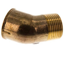 Rp 1'' x R 1'' F/M Brass 45 deg Elbow Fitting 16 Bar