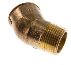 Rp 1'' x R 1'' F/M Brass 45 deg Elbow Fitting 16 Bar