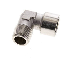 G 3/8'' x R 3/8'' F/M Nickel plated Brass 90 deg Elbow Fitting 16 Bar [2 Pieces]