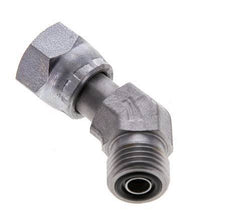 UNF 9/16''-18 x UNF 9/16''-18 F/M Codo de acero galvanizado de 45 grados ORFS 630 Bar - Hidráulico