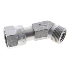 UN 13/16''-16 x UN 13/16''-16 F/M Codo de acero galvanizado de 45 grados ORFS 630 Bar - Hidráulico
