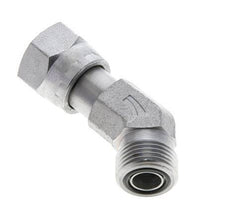 UN 13/16''-16 x UN 13/16''-16 F/M Codo de acero galvanizado de 45 grados ORFS 630 Bar - Hidráulico