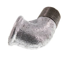 Rp 1/2'' x R 1/2'' F/M Zinc plated Cast iron 90 deg Elbow Fitting 25 Bar [5 Pieces]