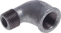 Rp 1/2'' x R 1/2'' F/M Zinc plated Cast iron 90 deg Elbow Fitting 25 Bar [5 Pieces]