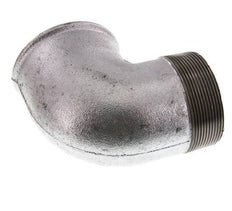 Rp 2 1/2'' x R 2 1/2'' F/M Zinc plated Cast iron 90 deg Elbow Fitting 25 Bar