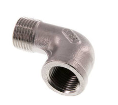 Rp 1/2'' x R 1/2'' F/M Codo de 90 grados de acero inoxidable 16 Bar