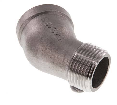 Rp 1'' x R 1'' F/M Stainless steel 45 deg Elbow Fitting 16 Bar