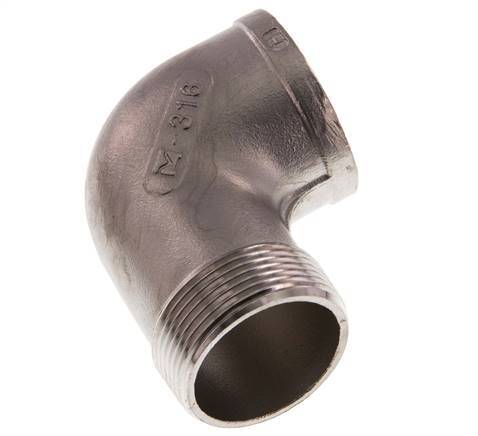 Rp 1 1/2'' x R 1 1/2'' F/M Stainless steel 90 deg Elbow Fitting 10 Bar