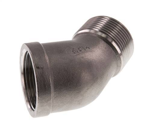 Rp 1 1/4'' x R 1 1/4'' F/M Stainless steel 45 deg Elbow Fitting 16 Bar