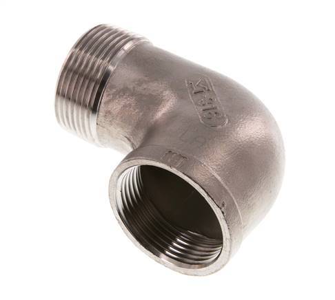 Rp 1 1/4'' x R 1 1/4'' F/M Stainless steel 90 deg Elbow Fitting 10 Bar