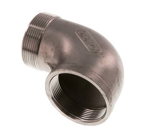 2'' NPT x 2'' NPT F/M Stainless steel 90 deg Elbow Fitting 16 Bar