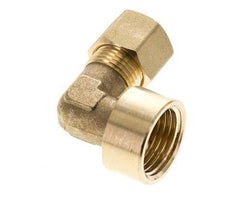 G 1/2'' x 10mm Codo de latón de 90 grados de compresión 95 Bar DIN EN 1254-2