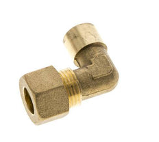 G 1/4'' x 12mm Codo de latón de 90 grados de compresión 75 Bar DIN EN 1254-2