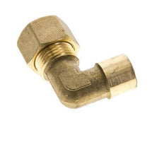 G 1/4'' x 12mm Codo de latón de 90 grados de compresión 75 Bar DIN EN 1254-2