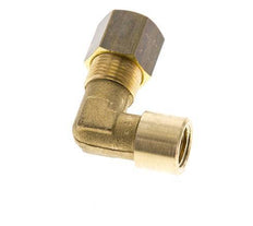 G 1/8'' x 8mm Codo de latón de 90 grados de compresión 135 Bar DIN EN 1254-2