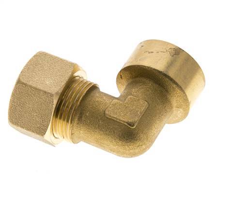 G 3/4'' x 18mm Codo de latón de 90 grados de compresión 67 Bar DIN EN 1254-2