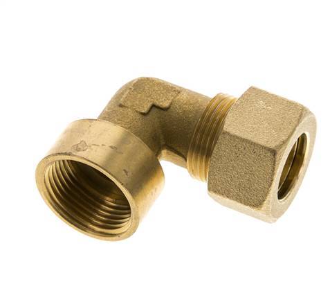 G 3/4'' x 18mm Codo de latón de 90 grados de compresión 67 Bar DIN EN 1254-2