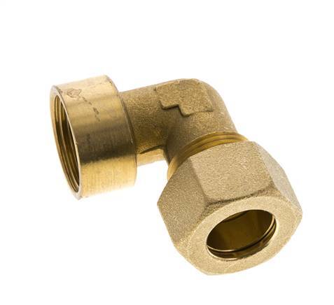 G 3/4'' x 18mm Codo de latón de 90 grados de compresión 67 Bar DIN EN 1254-2