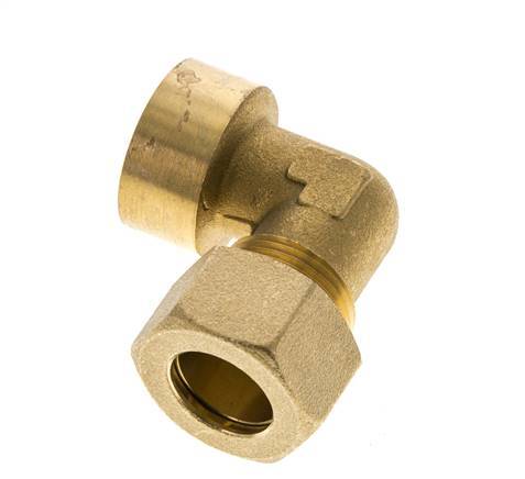 G 3/4'' x 18mm Codo de latón de 90 grados de compresión 67 Bar DIN EN 1254-2