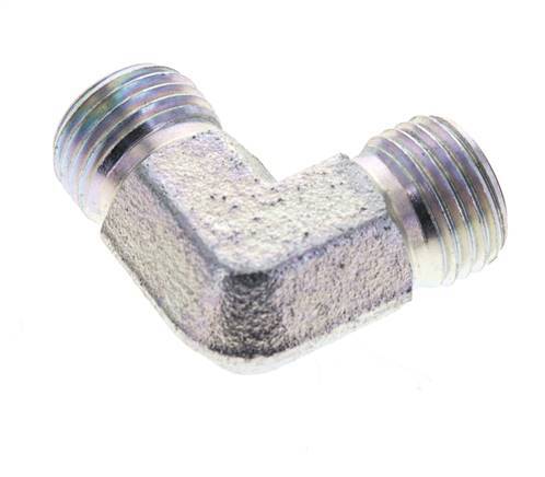 UNF 9/16''-18 Macho Acero Cincado Codo de 90 grados ORFS 630 Bar - Hidráulico