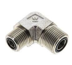 UN 13/16''-16 x UN 11/16''-16 Macho Codo de 90 grados de acero galvanizado ORFS 630 Bar - Hidráulico