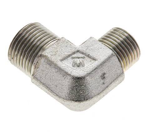 UN 13/16''-16 x UN 11/16''-16 Macho Codo de 90 grados de acero galvanizado ORFS 630 Bar - Hidráulico