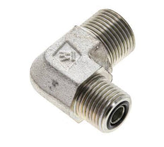UN 13/16''-16 x UN 11/16''-16 Macho Codo de 90 grados de acero galvanizado ORFS 630 Bar - Hidráulico
