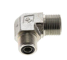 UN 13/16''-16 x UN 11/16''-16 Macho Codo de 90 grados de acero galvanizado ORFS 630 Bar - Hidráulico