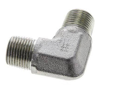3/8'' NPT Male Zinc plated Steel 90 deg Elbow Fitting 250 Bar - Hydraulic